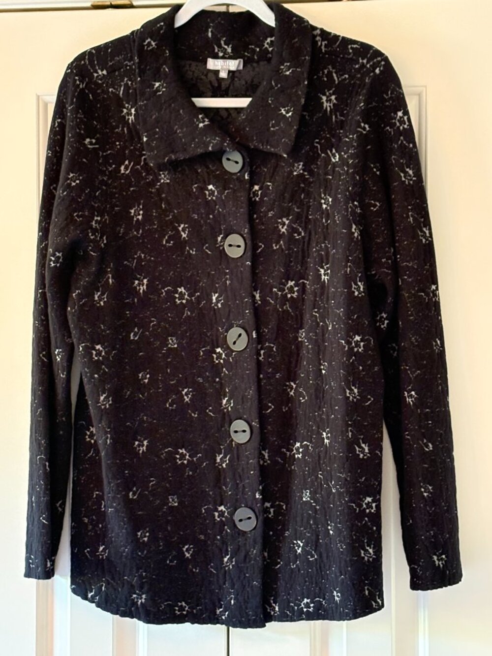 NWOT Habitat Black Jacket sz L